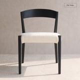 Ronda Dining Chair | Black Frame - Bespoke Fabric