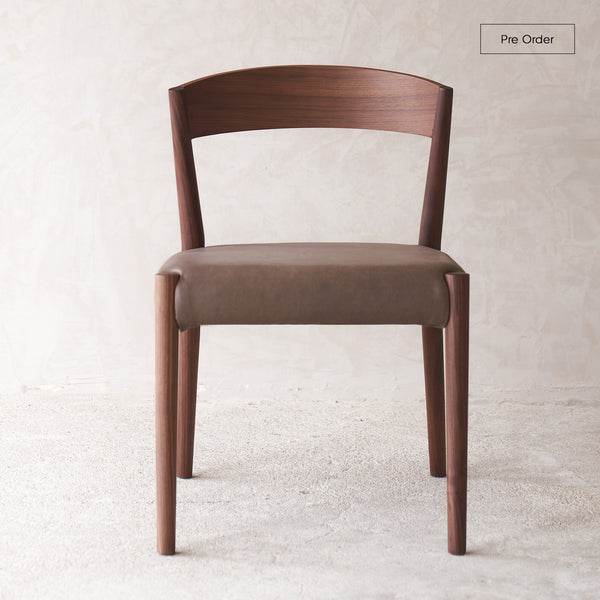 Ronda Dining Chair | Walnut Frame - Bespoke Leather