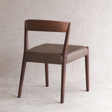 Ronda Dining Chair | Walnut Frame - Bespoke Leather