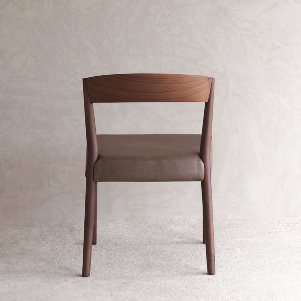 Ronda Dining Chair | Walnut Frame - Bespoke Leather