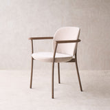 Solace Fabric Dining Chair | Latte Oak - Dunes