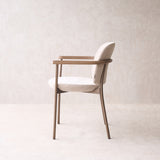 Solace Fabric Dining Chair | Latte Oak - Dunes