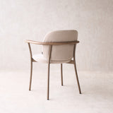 Solace Fabric Dining Chair | Latte Oak - Dunes