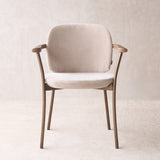 Solace Fabric Dining Chair | Latte Oak - Dunes