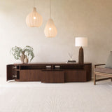 Moher TV Console | Teak - Dark Stained (230cm) - Originals Furniture