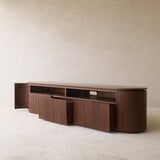 Moher TV Console | Teak - Dark Stained (230cm) - Originals Furniture