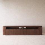 Moher TV Console | Teak - Dark Stained (230cm) - Originals Furniture