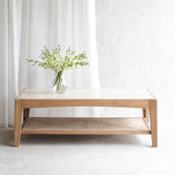 Catalina Coffee Table | Travertine (120cm)