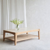 Catalina Coffee Table | Travertine (120cm)