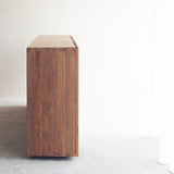 Ledge Sideboard with Glass Doors and 4 Drawers