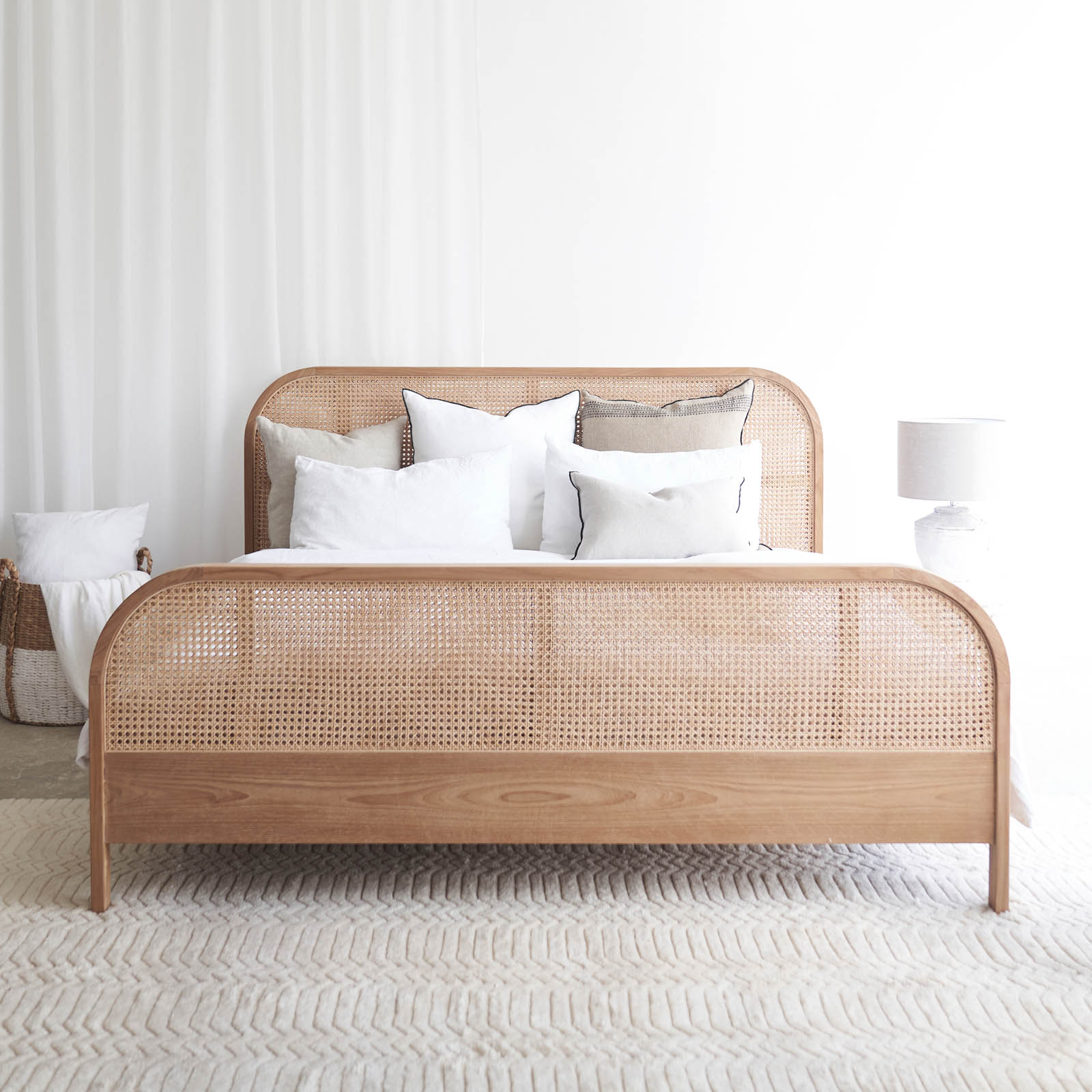 Luna Bed Frame Teak Natural Originals Furniture