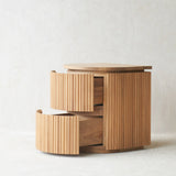 Moher Bedside Table | Teak (51cm)