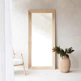 Norman Mirror With Frame | Teak (201cm)