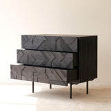 Graphic Chest of Drawers | Teak (100cm)