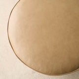 Fable Leather Ottoman | Arena (70cm)