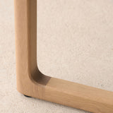 Hover Fabric Bench | Blonde Oak Frame - Panna Cotta (170cm)