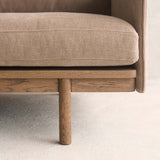 Pensive 2.5 Seater Fabric Sofa | Latte Oak - Harvest