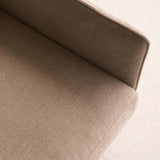 Pensive 2.5 Seater Fabric Sofa | Latte Oak - Harvest