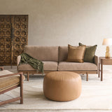 Pensive 2.5 Seater Fabric Sofa | Latte Oak - Harvest