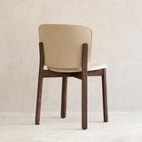 Pinta Fabric Dining Chair | Espresso Oak Frame - Ecru