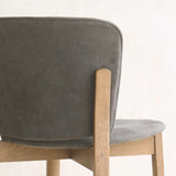 Pinta Fabric Dining Chair | Latte Oak Frame - Militaire