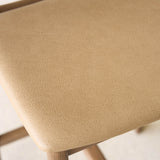 Poise Leather Counter Stool | Latte Oak Frame - Arena - Originals Furniture
