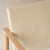Troubadour Fabric Armchair | Blonde Oak Frame - Oyster