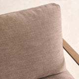 Troubadour Fabric Armchair | Latte Oak Frame - Rich Earth