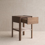 Tye Oak Nightstand | Latte