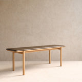 Folk Bench | Bespoke Fabric & Leather