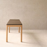 Folk Bench | Bespoke Fabric & Leather