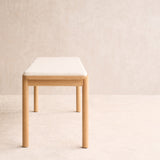 Folk Bench | Bespoke Fabric & Leather