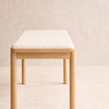 Folk Bench | Bespoke Fabric & Leather