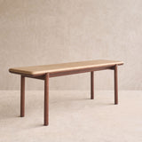 Folk Bench | Bespoke Fabric & Leather