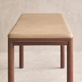 Folk Bench | Bespoke Fabric & Leather
