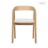 Inlay Dining Chair | Oak - Bespoke Fabric