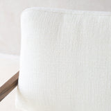 Nysse Fabric Armchair | Latte Oak Frame - Panna Cotta