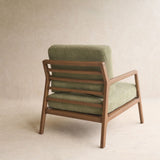 Nysse Fabric Armchair | Latte Oak Frame - Glen
