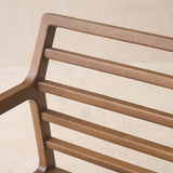 Nysse Fabric Armchair | Latte Oak Frame - Glen