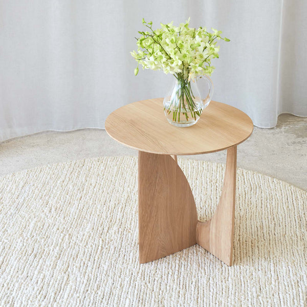 Geometric Side Table | Oak - Natural - Originals Furniture