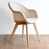 Edgard Outdoor Dining Chair | Teak - Old Lace