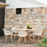 Edgard Outdoor Dining Chair | Teak - Old Lace - Originals Furniture