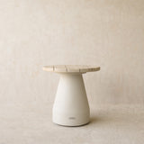 Kano Side Table | Aged Teak/Onyx