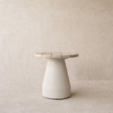 Kano Side Table | Aged Teak/Onyx