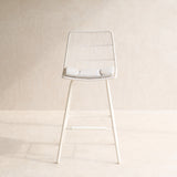 Rose Outdoor Counter Stool Seat Cushion | Light Grey