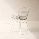 Rose Outdoor Dining Chair | Chalk
