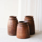 Vintage Wooden Pot - Medium