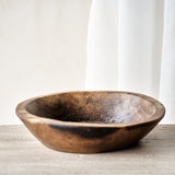 Vintage Wooden Parat Bowl - Medium