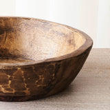 Vintage Wooden Parat Bowl - Medium