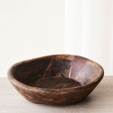 Vintage Wooden Parat Bowl - Medium